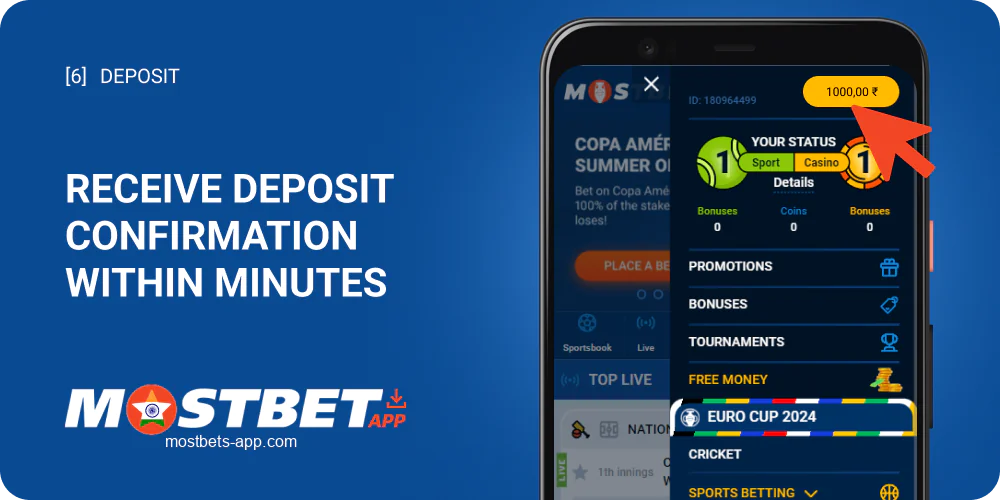 Get your Mostbet deposit confirmed within minutes.