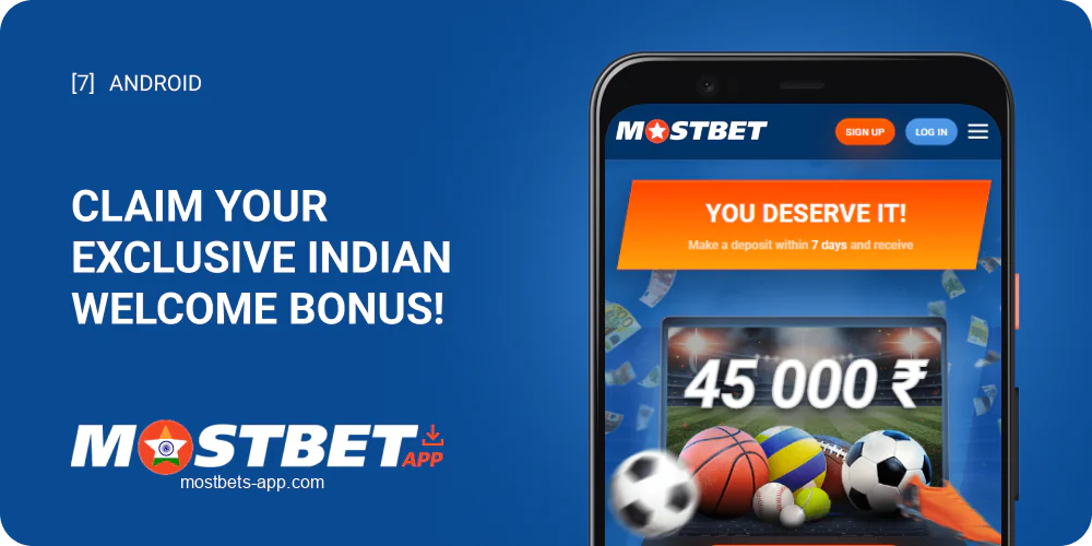 Get Indian welcome bonus from Mostbet