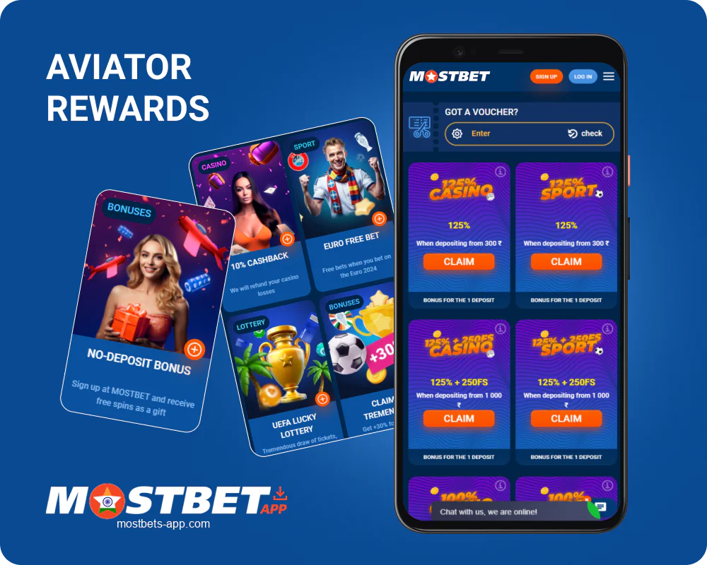 Bonuses and promotions for playing Aviator at Mostbet