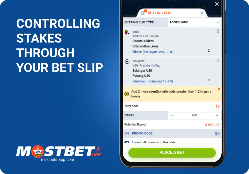 Mostbet App Bet Slip