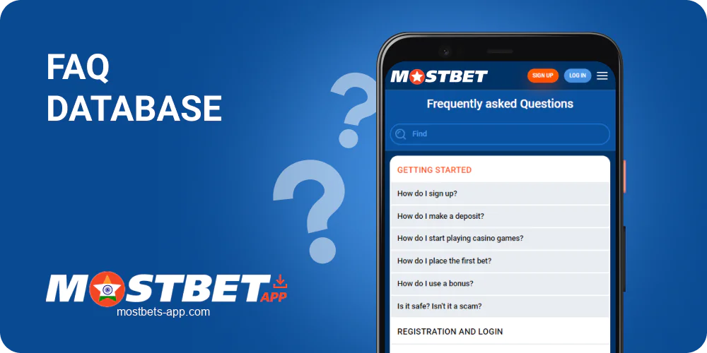 Frequently Asked Questions on Mostbet India mobile app