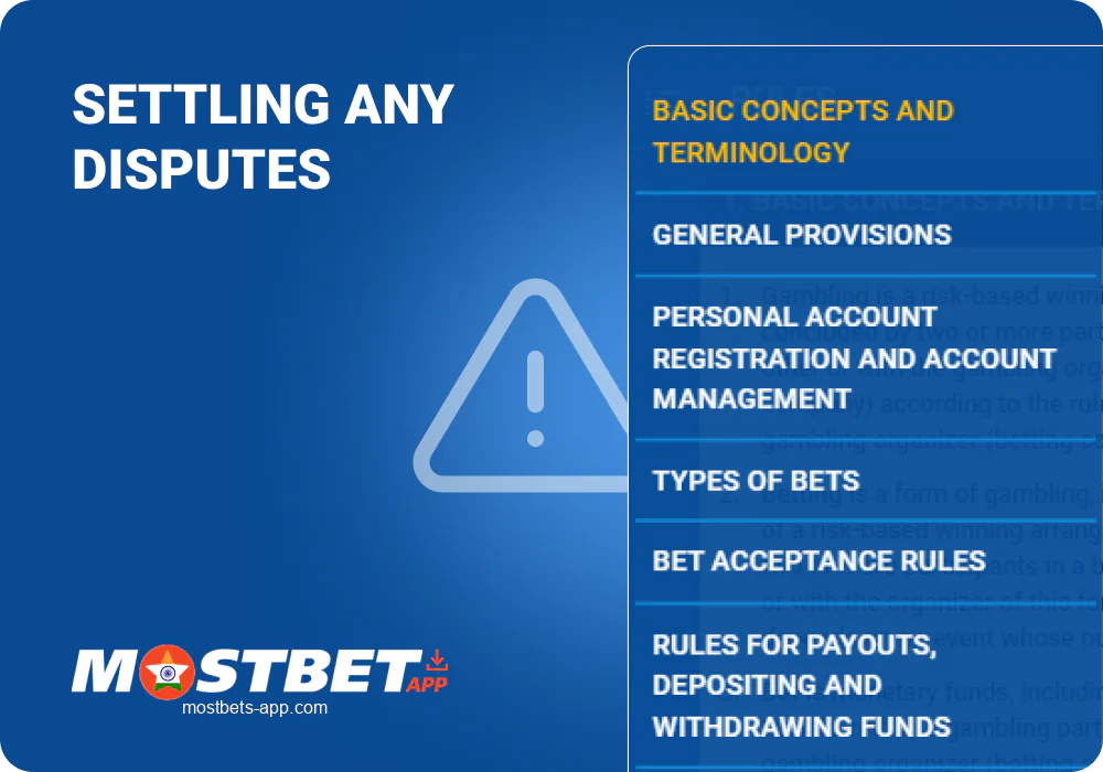 Mostbet India Dispute Resolution