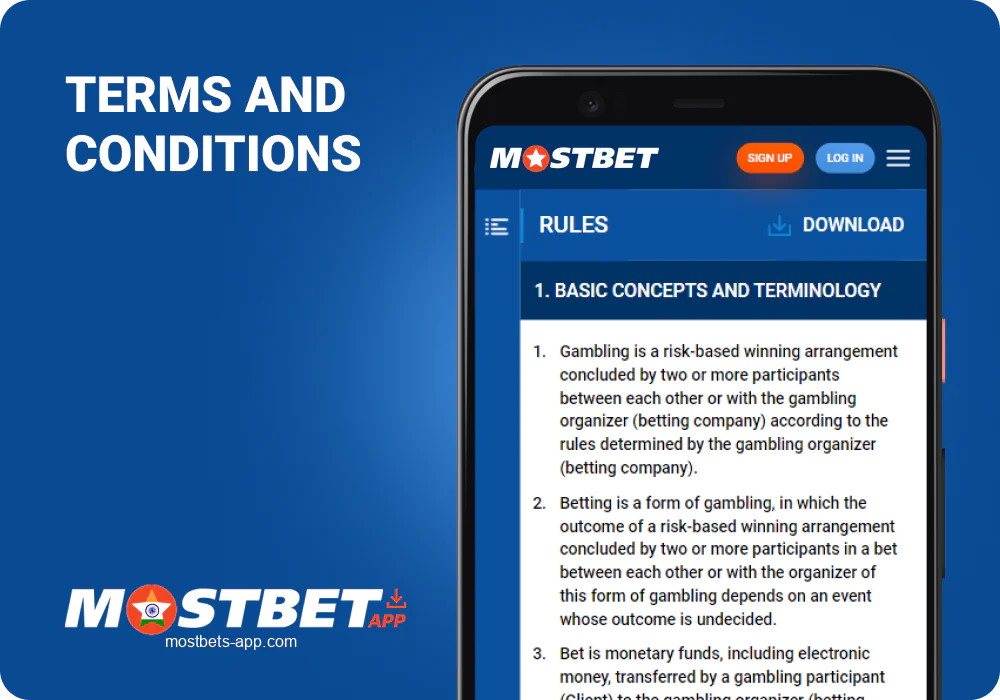 Mostbet India Terms & Conditions