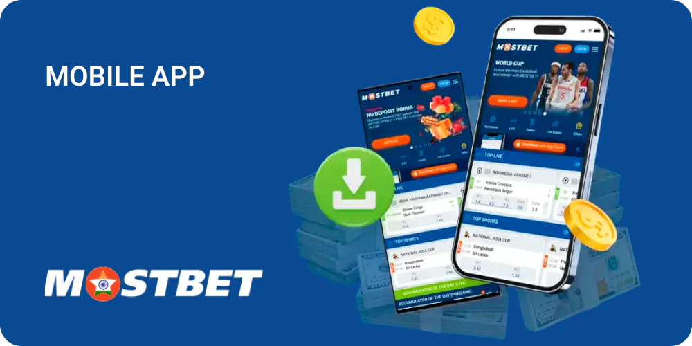 Mostbet mobile app for Android and iOS in India